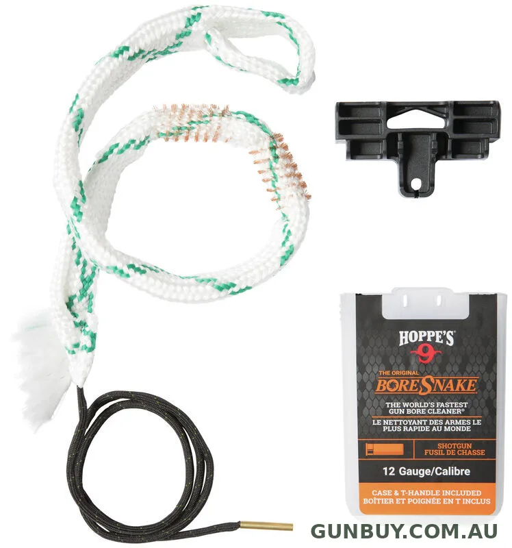 Hoppes Gun Cleaner Boresnake In Backpack Patented Case Design Pull T-handle - For 12 Gauge Shotgun #hp24035d