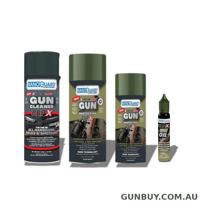 Nanoguard ExtremeLife Clip-X Gun Cleaning Value Pack #CLP-X
